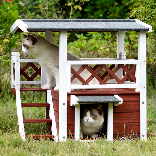 Aivituvin Dog/Cat House Outdoor and Indoor Pet Houses for Cats