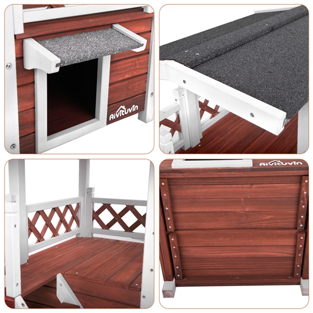 Aivituvin Dog/Cat House Outdoor and Indoor Pet Houses for Cats
